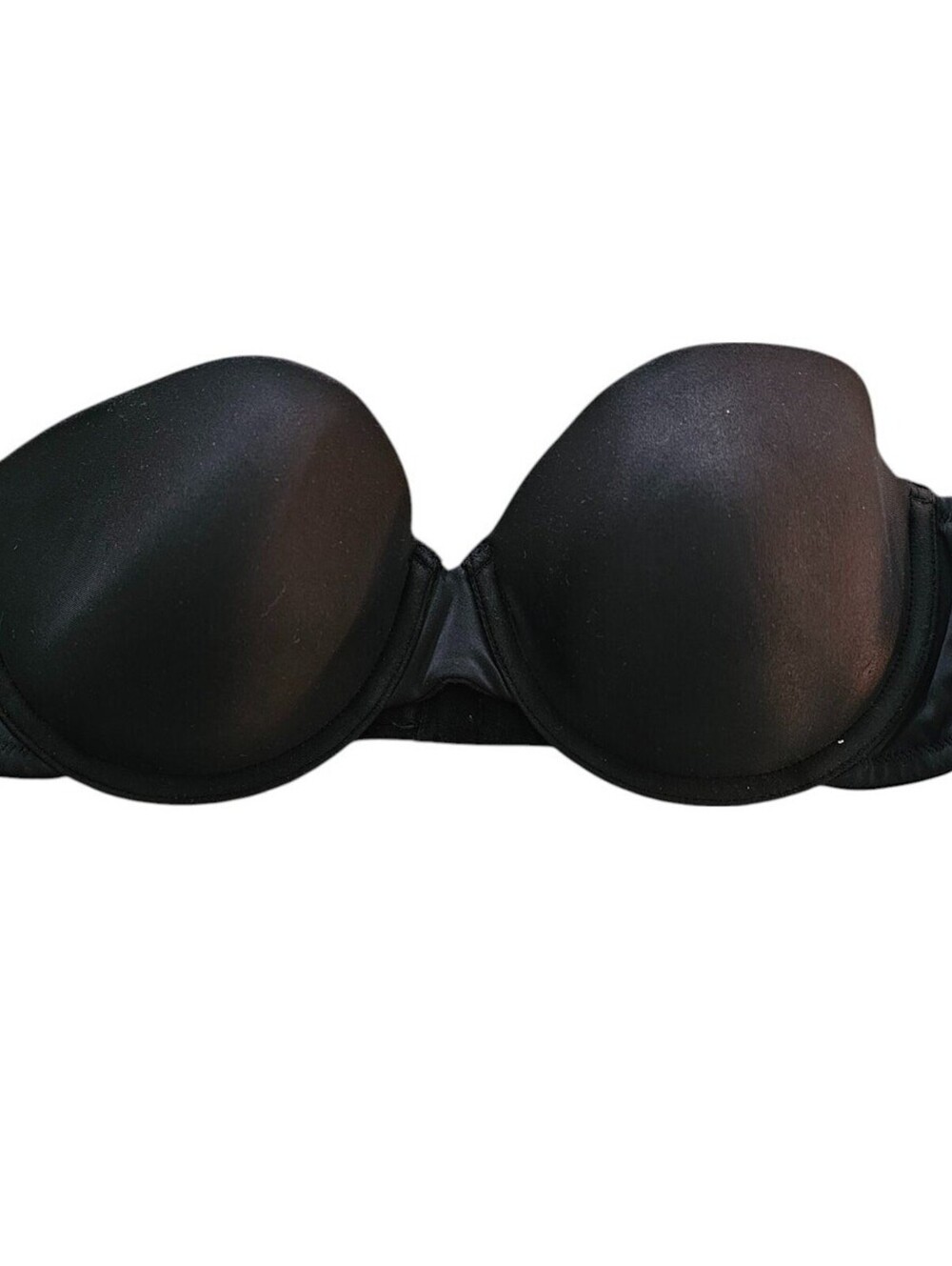 Maidenform Womens Sz 38B Strapless T Shirt Bra Solid Black Style 7955
